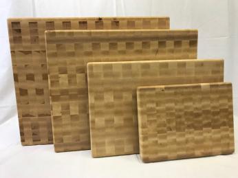 All Maple end grain cutting board sizes