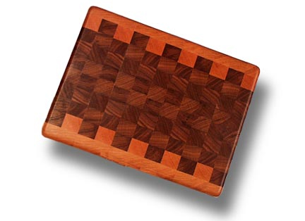 A Walnut Cherry end grain cutting board