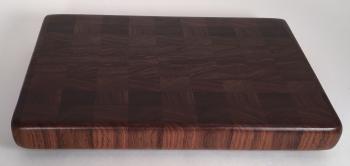A 12x18 Walnut end grain cutting board