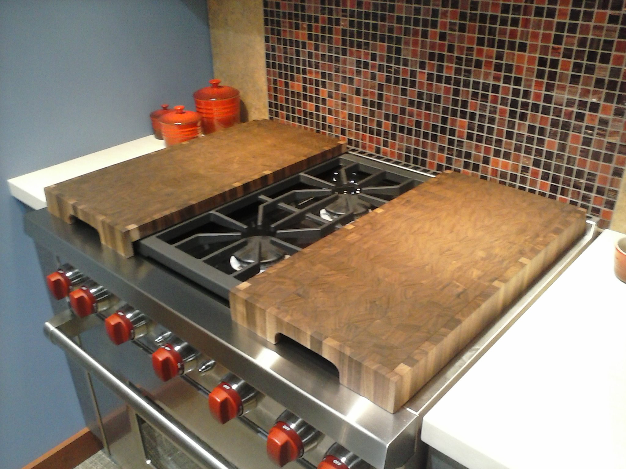 Custom Stove Top Cover-2 Burner Cover - Cutting Boards and More